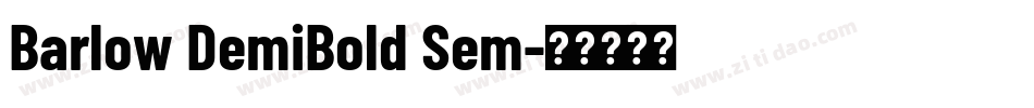 Barlow DemiBold Sem字体转换